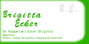 brigitta ecker business card